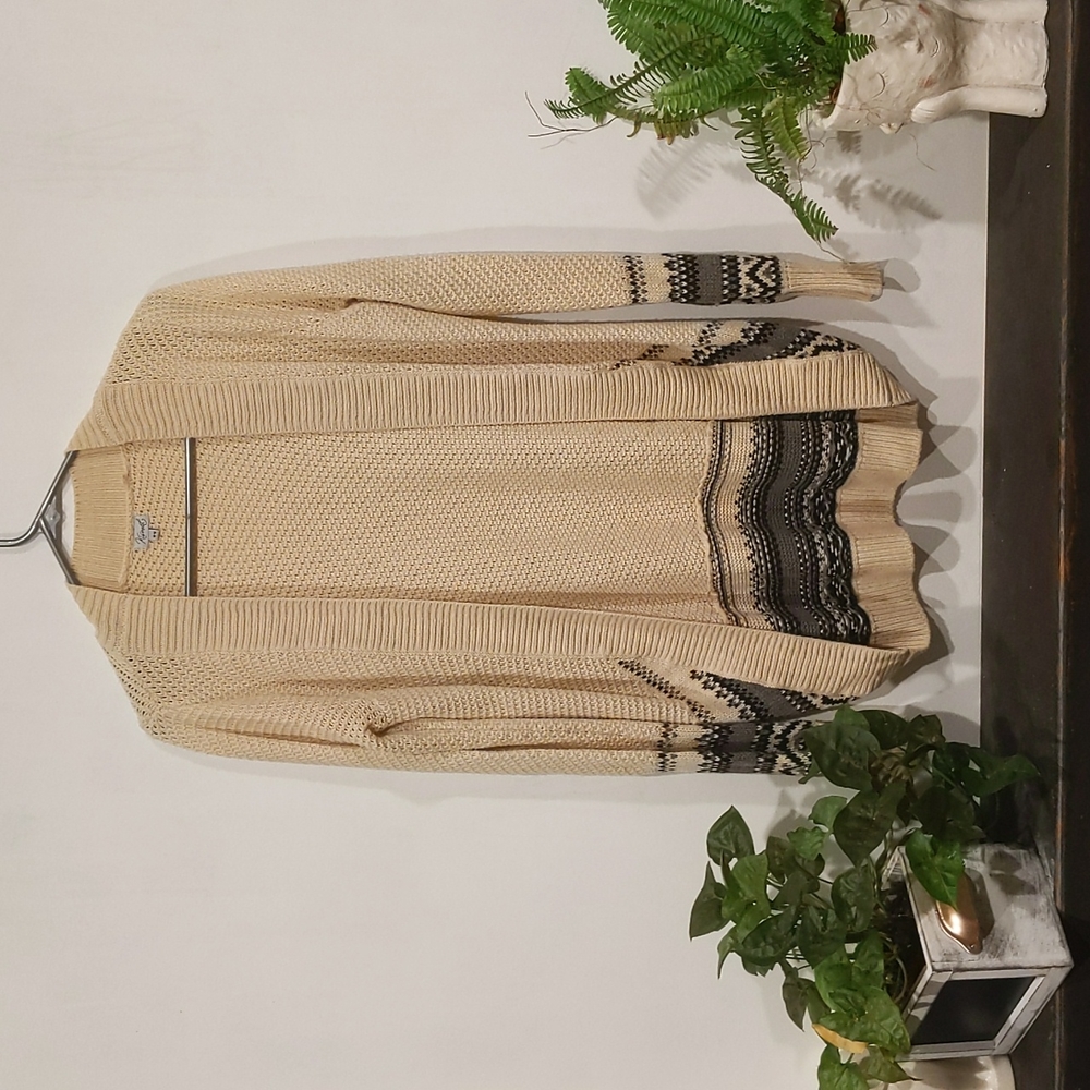 Beige Kismet cardigan in size medium